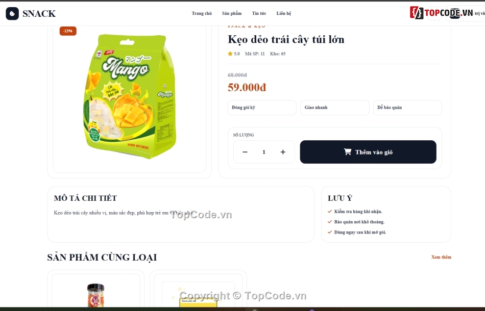 website,web bán đồ ăn,website bán đồ ăn